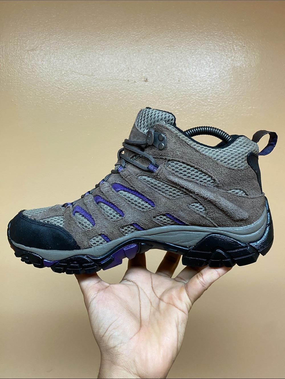 Merrell Moab 2 Mid Ventilator Women’s Hiking Boots “Bracken Purple” Size 9.5 - Picture 5 of 17